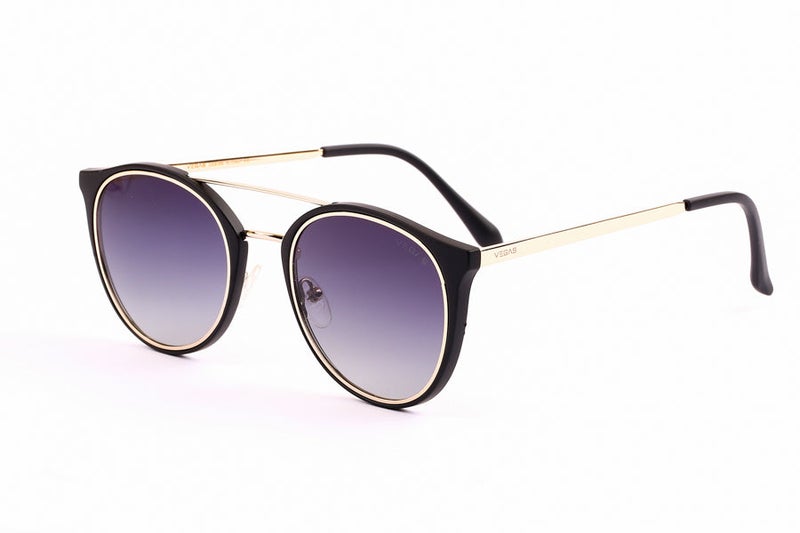 VEGAS Full Rim Round Unisex Navy  Sunglasses V2105 C4 - Image 2